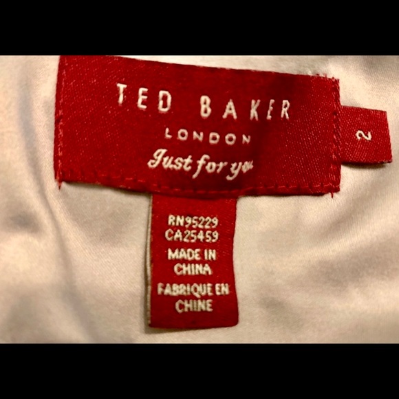 Ted Baker silver pleated dress size Ted  2 - Picture 8 of 9